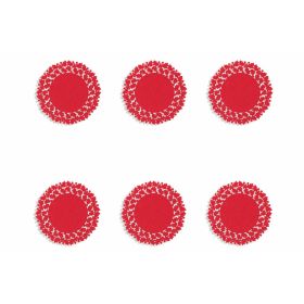 Set 6 sottobicchieri agrifoglio, Santa's House