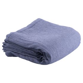 Telo copritutto 240x260 cm in cotone e poliestere, blu, Sibilla