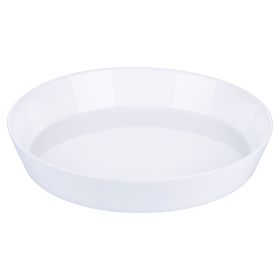 Piatto fondo in vetro opalino 21,5 cm, bianco