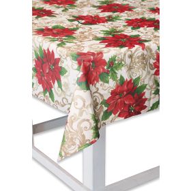 Tovaglia rettangolare 140x300 cm antimacchia, Santa&#39;s House