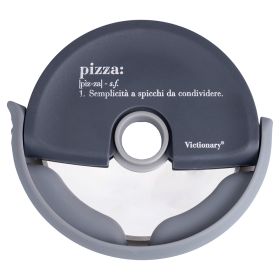 Rotella tagliapizza, lama in acciaio inox, antracite, Victionary