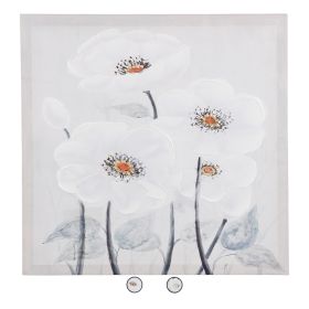 Tela dipinta 40x40 cm, Flowers Sibilla
