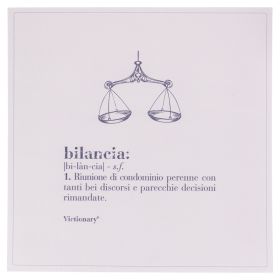 Tovaglietta quadrata in pvc, Victionary Bilancia