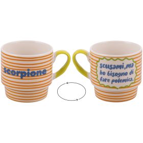 Mug 330 ml impilabile, More Amor Scorpione