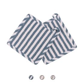 Set 2 presine da cucina in policotone 18x18 cm, Sibilla