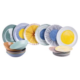 Servizio piatti 18 pezzi in porcellana