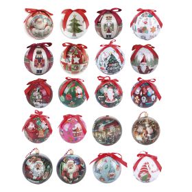 Palla di natale 6 led con fiocco, Santa&#39;s House