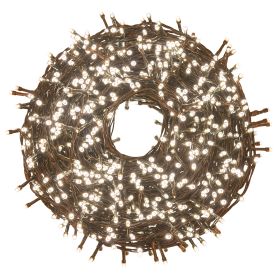 Filo 1500 led bianco caldo 45 m, uso esterno, 8 giochi di luce, Santa&#39;s House