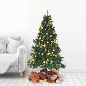 Albero di Natale bacche rosse 490 rami h. 150 cm, Nevada Santa&#39;s House