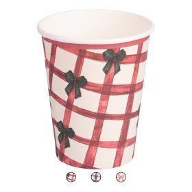 Set 18 bicchieri monouso, Natale coi fiocchi