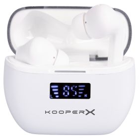 Cuffiette wireless con custodia di ricarica, con display, Kooper X