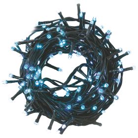 Filo 300 led blu 9 m, uso esterno, 8 giochi di luce, Santa&#39;s House