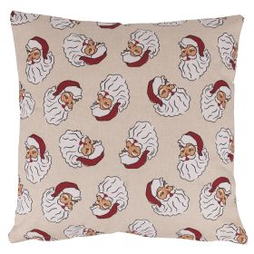 Cuscino arredo sfoderabile, decoro Babbo Natale, 40x40, Xmas