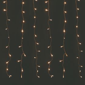 Tenda 208 led bianco caldo, a batteria, uso esterno, 300x70 cm, Santa&#39;s House