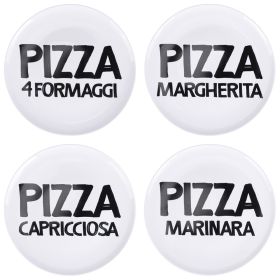 Piatto pizza in vetro opalino