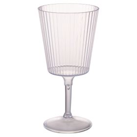 Calice 400 ml trasparente, in plastica PS, Cristallo di luna, Unico