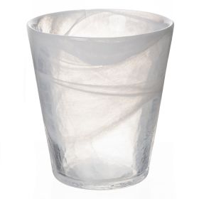 Bicchiere acqua conico bianco 250 ml, Alabastro