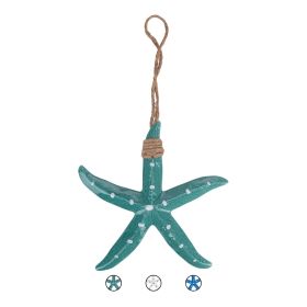 Stella marina in ceramica, con appendino, 21x21cm, Fish