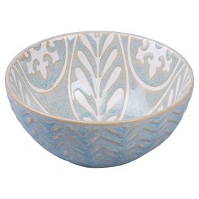 Ciotola tonda 12,5 cm in ceramica doppio decoro, Reactive