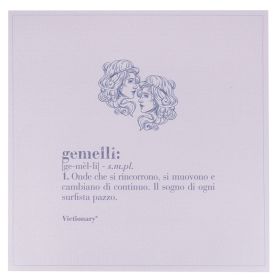 Tovaglietta quadrata in pvc, Victionary Gemelli