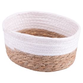 Cestino per lavette intrecciato in fibra naturale 19x15x9 cm, Sibilla