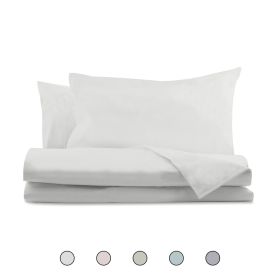 Completo letto matrimoniale in microfibra, con angoli, Sibilla