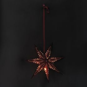 Stella led decorativa &#216; 60 cm, rosso, XMas Paper