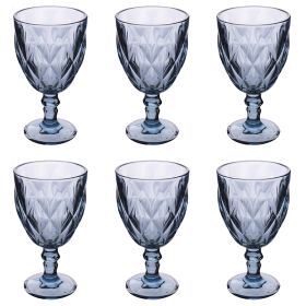 Set 6 calici 340 ml, blu, Elizabeth Sibilla