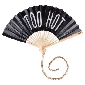 Ventaglio Too Hot, manico in bamb&#249;, Bigismore