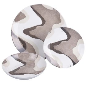 Servizio piatti 18 pezzi in porcellana, Sand