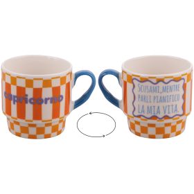 Mug 330 ml impilabile, More Amor Capricorno