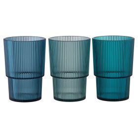 Bicchiere bibita 420 ml in plastica PS, Shades of Ocean, Unico