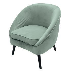 Poltrona salotto design moderno, verde salvia, Sibilla