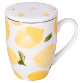 Tisaniera 330 ml in porcellana con coperchio, Fruit Life