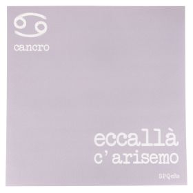 Tovaglietta quadrata zodiaco, grigio, S.P.Q.eRe Cancro