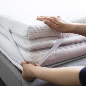 Topper per materasso singolo 80x190 cm, memory foam, LeFlaf