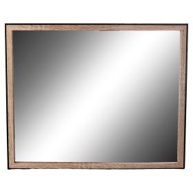 Specchio da muro 43x53 cm con cornice in legno MDF, Sibilla