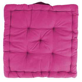 Cuscino materasso per sedia 40x40x8 cm, fucsia, Sibilla