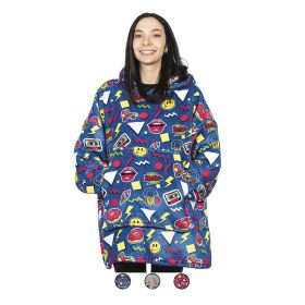 Felpone con cappuccio morbidissimo, over size, Pop Sibilla