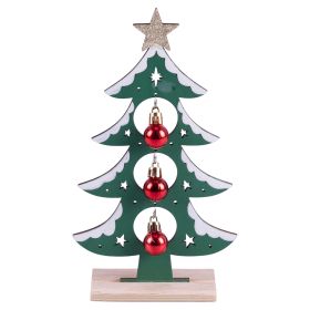 Decorazione Albero di Natale il legno h. 24 cm, verde, Natale Chic