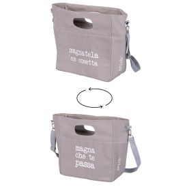 Portapranzo/borsa termica, 9,1 L, con tracolla e doppia impugnatura, S.P.Q.eRe