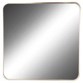 Specchio da muro 60,5x60,5 cm con cornice in alluminio, oro, Sibilla