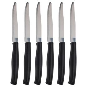 Set 6 da tavola seghettati, nero, S&#236;Chef