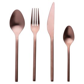 Set 24 posate acciaio inox, copper satinato, Gallery
