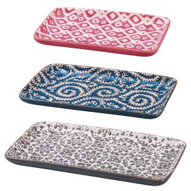 Set 3 vassoi piccolo/medio/grande in ceramica, Reactive
