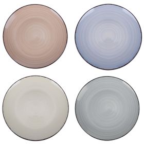 Piatto da portata in gres dipinto a mano