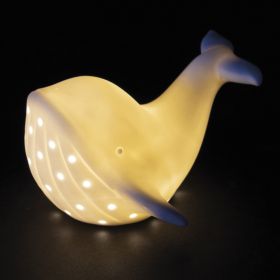 Balena led decorativa in ceramica, Ocean