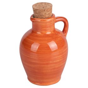 Anfora mini oliera 95 ml in ceramica e sughero