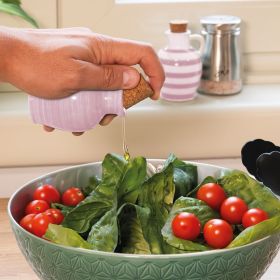 Anfora mini oliera in ceramica tappo in sughero