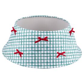 Copribase albero di Natale in tessuto, Natale coi fiocchi